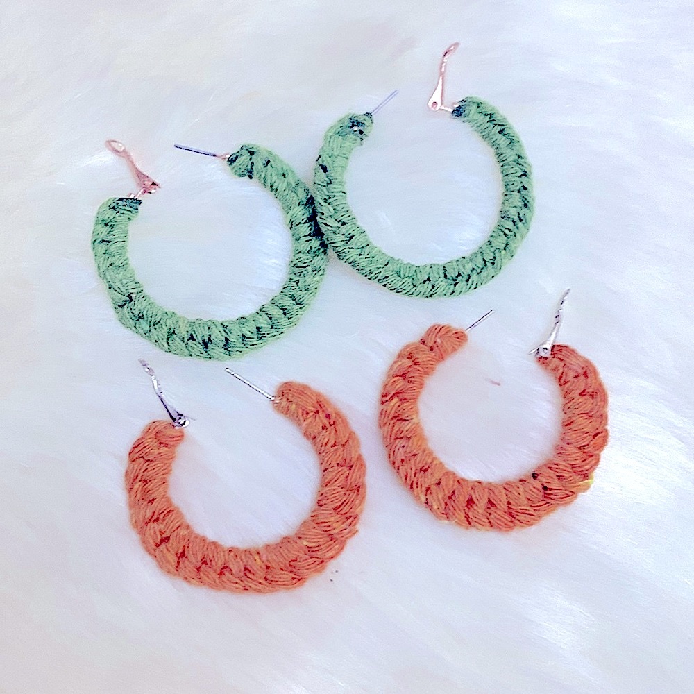 🆕»-»FaNcY MoDeRn DaY HoOpS w/a tWiSt«WoVeN KnOttEd»ClAsSiC bOhO sTyLe« Handmade